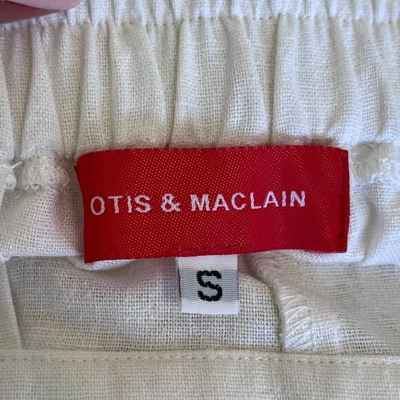 Otis & Maclain Wide Flare Leg Womens Pants Size S White Boho High Rise Lagenlook - Picture 6 of 7